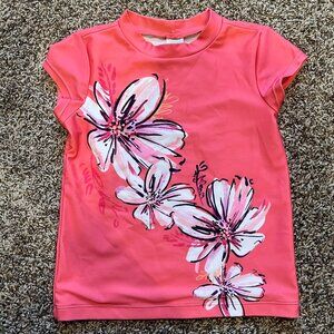 Gymboree short sleeve swim shirt rash guard top Girls size S (5-6)